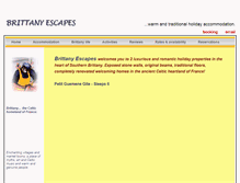 Tablet Screenshot of brittany-escapes.com